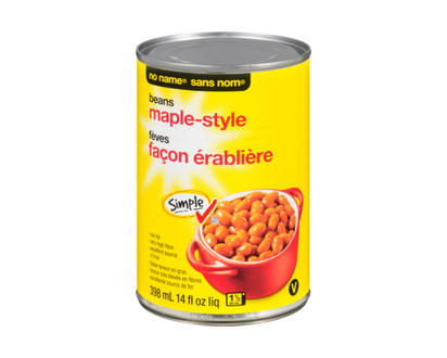 No Name Maple-Style Beans - 398.0 ML