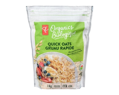 PC Organics Organic Quick Rolled Oats - 1.0e3 G