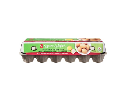 PC Organics Extra Large Size Free-Range Brown Eggs - 12.0 EA