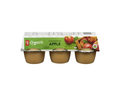 PC Organics Organic Apple Sauce Unsweetened Apple - 100.0 ML