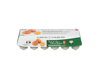 President's Choice Free Run Brown Eggs Large - 12.0 EA
