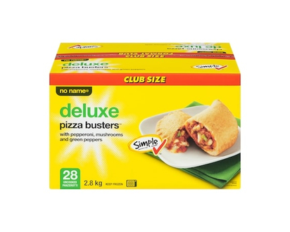 Deluxe Pizza Busters With Pepperoni, Green Peppers & Mushrooms, Club Size - 2.8 KG