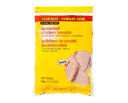 Seasoned Chicken Breasts Club Size - 2.0 KG