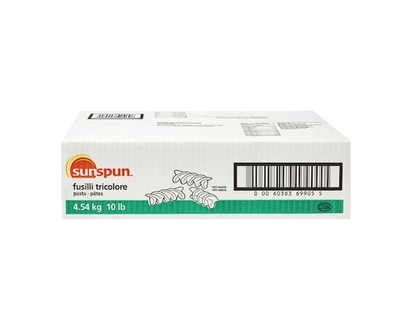Fusilli Tricolour Pasta - 4.54 KG