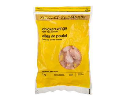 No Name Club Pack Chicken Wings, Split - 2.0 KG