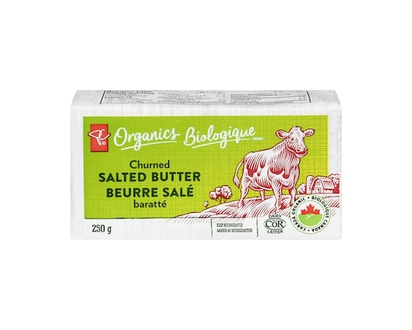 PC Organics Organics Salted Butter Churned - 250.0 G