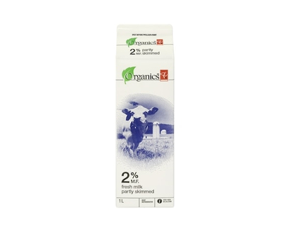 PC Organics Organic 2% Milk - 1.0 L