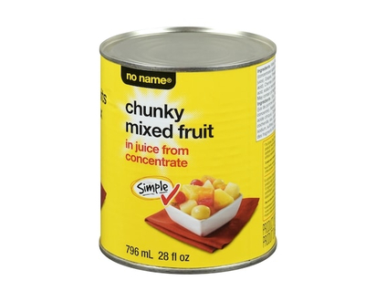 No Name Chunky Mixed Fruit in Juice From Concentrate - 796.0 ML