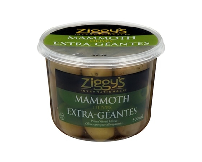 Ziggy's Mammoth Olives, Pitted - 500.0 ML