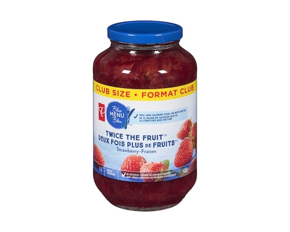 PC Blue Menu Twice the Fruit™ Strawberry Jam Club Size - 1.0 L