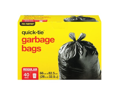 No Name Regular Garbage Bags - 40.0 EA