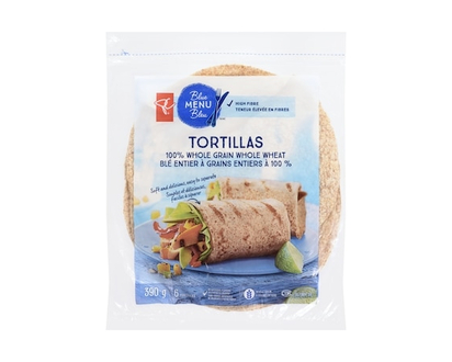 PC Blue Menu 100% Whole Grain Tortillas - 65.0 G