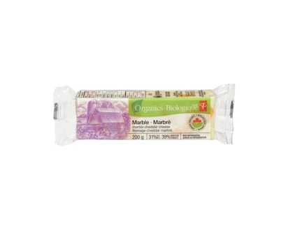 PC Organics Organic Cheese, Marble Cheddar - 200.0 G