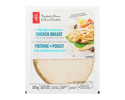 President's Choice Mediterranean Chicken Breast Slices - 175.0 G