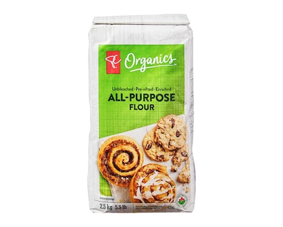 PC Organics Organic All-Purpose Flour, Unbleached - 2.5 KG