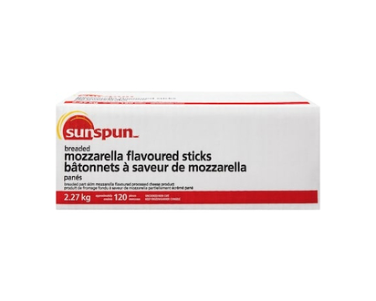 Breaded Mozzarella Flavoured Sticks - 2.27 KG