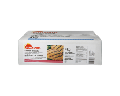 Poitrines de poulet, congelées - 4.0 KG