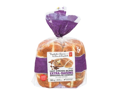 President's Choice Hot Cross Buns Extra-Raisins - 565.0 G