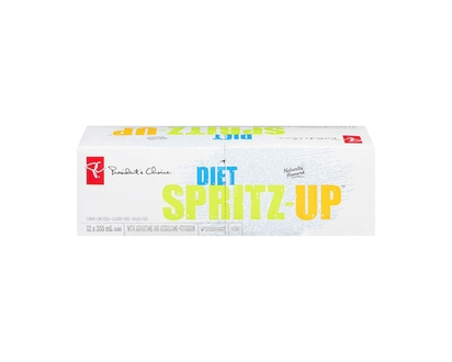 le Choix du Président Soda Citron-Lime Diète Spritz-Up Aux Arômes Naturels Sans Calories Et Sans Sucre - 355.0 ML