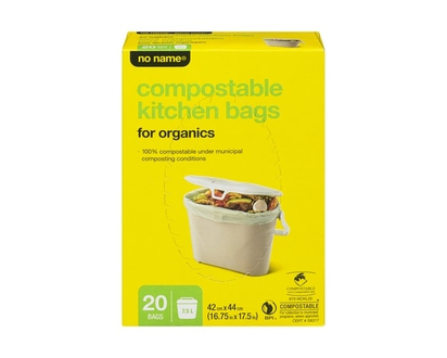 No Name Compostable Kitchen Bags for Organics - 20.0 EA