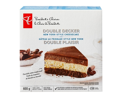President's Choice Double Decker New York-Style Cheesecake - 600.0 G