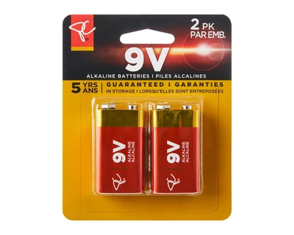 President's Choice Long Life Alkaline Batteries, 9V - 1.0 EA