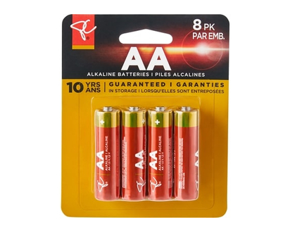 President's Choice Long Life Alkaline Batteries, AA - 1.0 EA