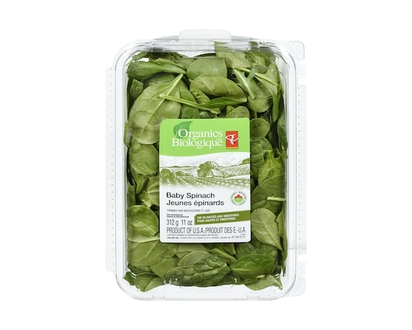 PC Organics Organics Baby Spinach - 312.0 G