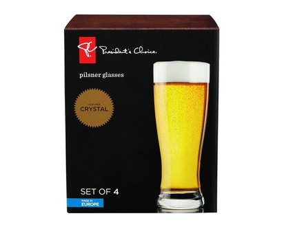 President's Choice Pilsner Glasses 4-Pack - 1.0 EA