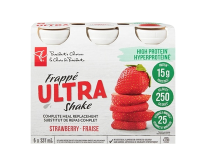 le Choix du Président Substitut de repas complet, frappé ultra à la fraise - 237.0 ML
