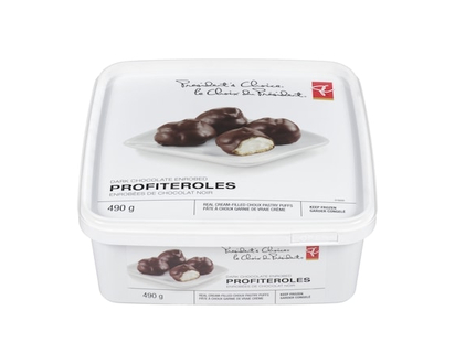 President's Choice Frozen Profiteroles Chocolate Enrobed - 490.0 G