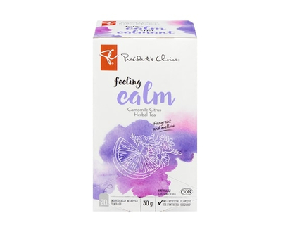 President's Choice Feeling Calm Camomile Citrus Herbal Tea - 20.0 EA