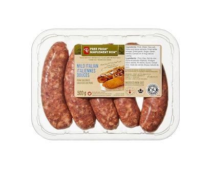President's Choice Free From Mild Italian Pork Sausages - 500.0 G