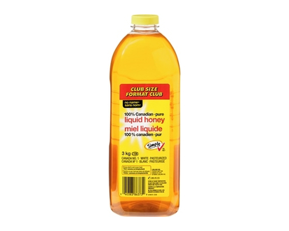 100% Canadian Pure Liquid Honey, Club Pack - 3.0 KG