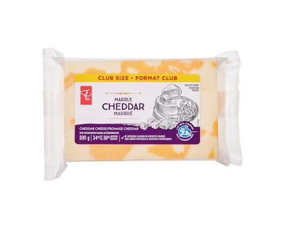 President's Choice Marble Cheddar Cheese Block, Club Size - 500.0 G