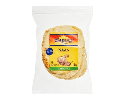 Suraj Naan Garlic Flatbreads - 10.0 EA