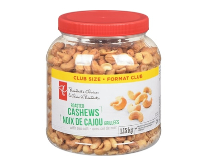 President's Choice Roasted Cashews with Sea Salt - 1.13 KG