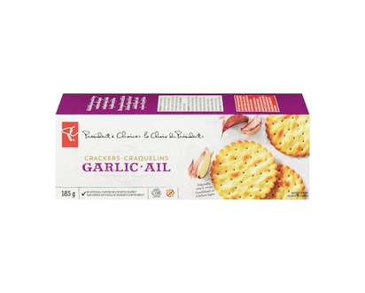 President's Choice Garlic Crackers - 185.0 G