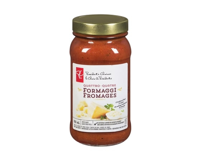 President's Choice Quattro Formaggi Pasta Sauce - 650.0 ML
