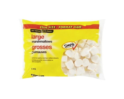 No Name Large Marshmallows, Club Size - 1.0 KG