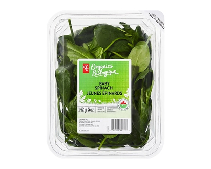 PC Organics Organics Baby Spinach - 142.0 G
