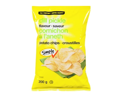 No Name Dill Pickle Potato Chips - 200.0 G