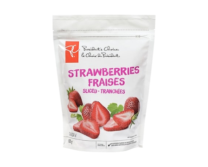 President's Choice Sliced Strawberries - 600.0 G