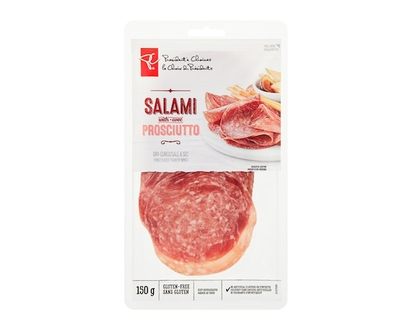 President's Choice Thinly Sliced Salami with Prosciutto - 150.0 G