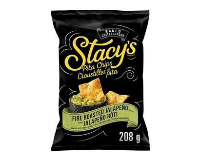 Stacy's Fire Roasted Jalapeà±o Flavour Pita Chips 208g - 208.0 G