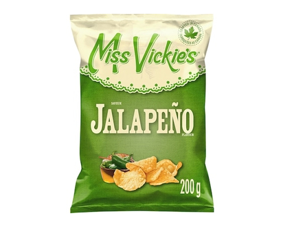 Miss Vickie's JalapeÃ±o flavour kettle cooked potato chips 200g - 200 G
