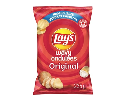 Lay's Wavy Original potato chips - 235 G
