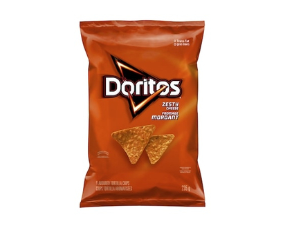 Doritos Chips tortilla aromatisées Fromage mordant - 235 G
