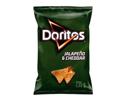 Doritos Jalapeà±o & Cheddar flavoured tortilla chips - 235.0 G