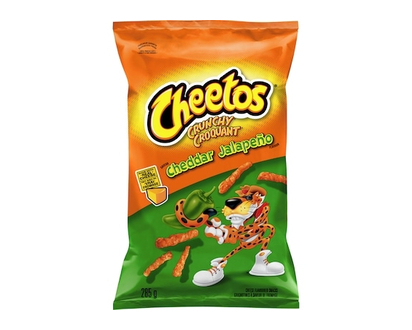 Cheetos Crunchy Cheddar Jalapeà±o Flavour Cheese Flavoured Snacks - 285.0 G